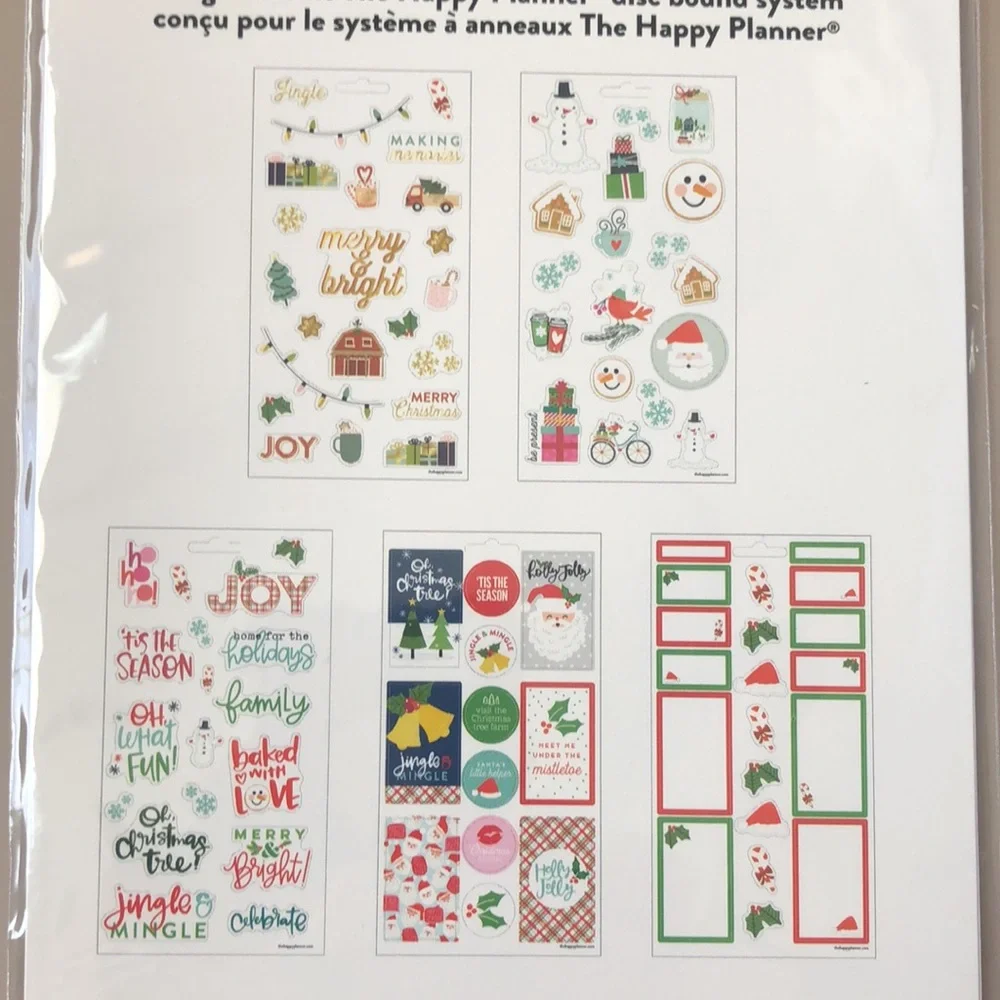 ❤️$5 NWT Happy Planner Sticker Sheets Christmas